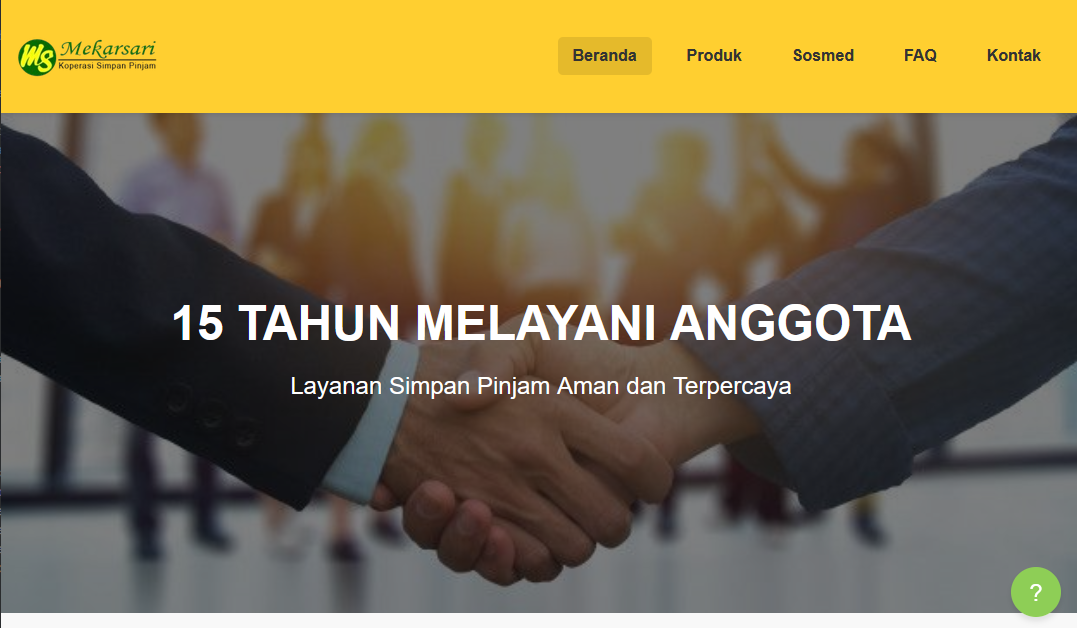 Mekarsari Website Preview